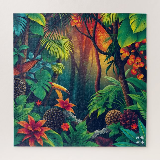 Puzzle Forêt tropicale profonde (Vertical)