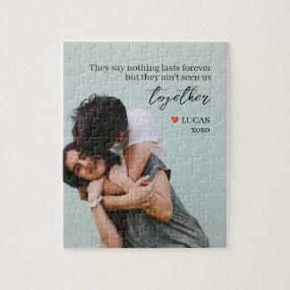 Puzzle Forever Together Custom Romantique Saint-Valentin