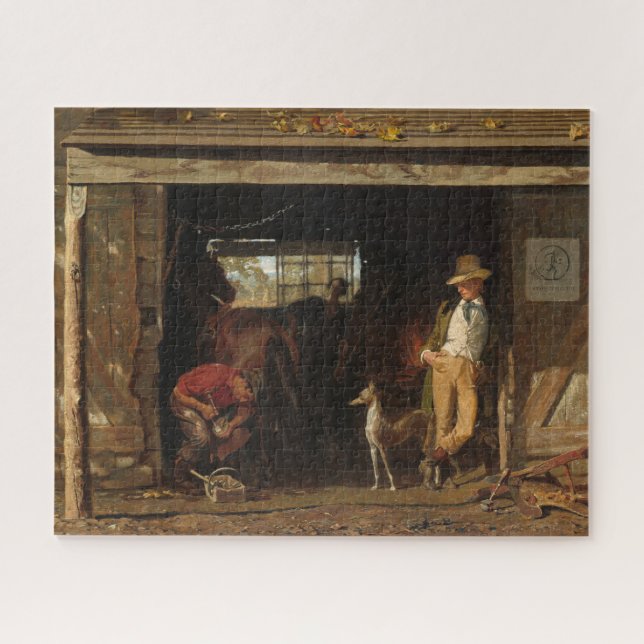 Puzzle Forgeron et cowboy occidentaux sauvages américains (Horizontal)