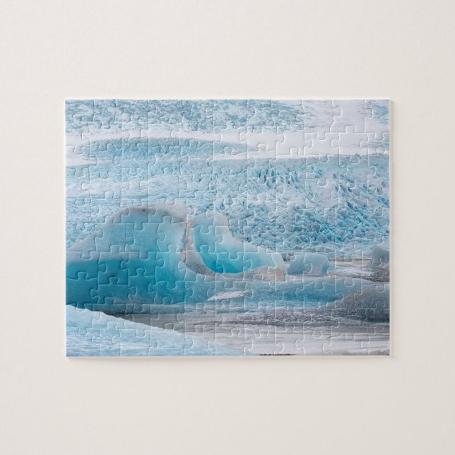 Puzzle Formations de glace glaciaire bleue, horizontales (Horizontal)