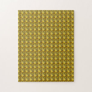 Puzzle Forme élégante Gemstone Art Jaune