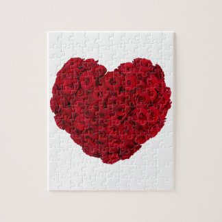 Puzzle Forme rose de coeur