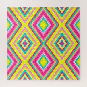 Puzzle Formes modernes géométriques Triangles Motif