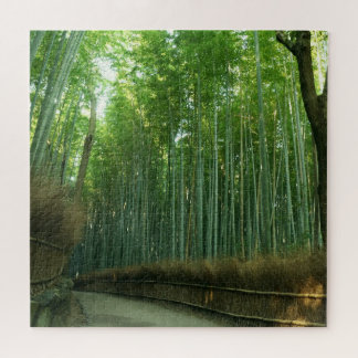 Puzzle Forrest en bambou dans Arashiyama, Sagano, Kyoto,