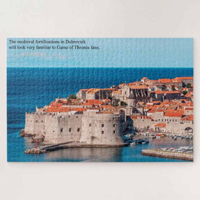 Puzzle Fort médiéval de Dubrovnik Croatie Grande (Horizontal)
