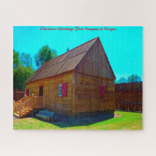 Puzzle Fort Umpqua en Oregon. Vœux de Noël
