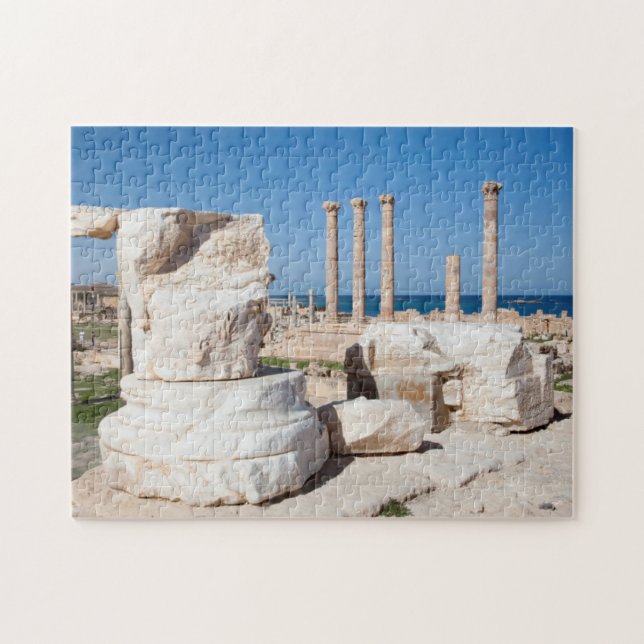 Puzzle Forum Romain Et Restes De Statue, Sabratha, AZ (Horizontal)