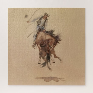 Puzzle Fouetter à la main un Bronc par Edward Borein
