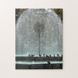 Puzzle fountain round