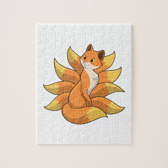 Puzzle Fox avec 9 queues Fox (Vertical)
