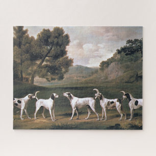 Puzzle Foxhounds dans un paysage anglais (George Stubbs)