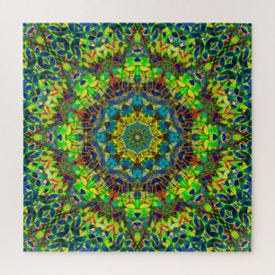 Puzzle Fractal Floral Abstrait G89