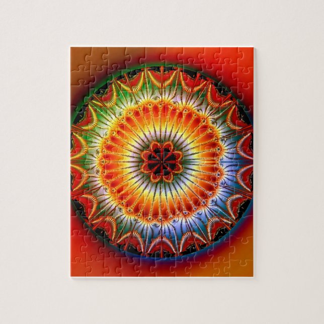 Puzzle Fractale de mandala de Lotus (Vertical)