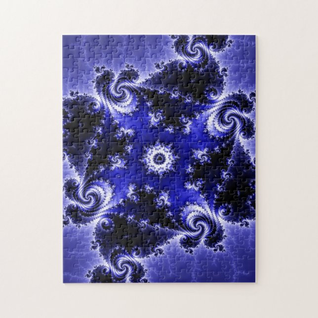 Puzzle "Fractality casse-tête bleue de fractale d'âges" (Vertical)