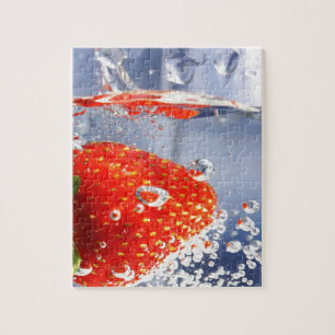 Puzzle Fraise dans l'eau photo belle