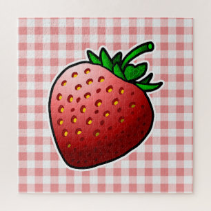 Puzzle Fraise rouge