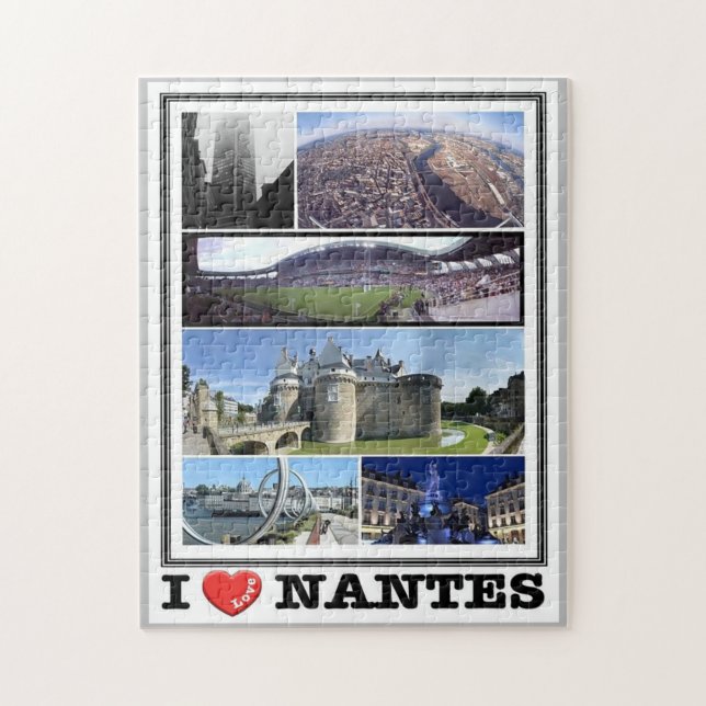 Puzzle France - Nantes - I Love -