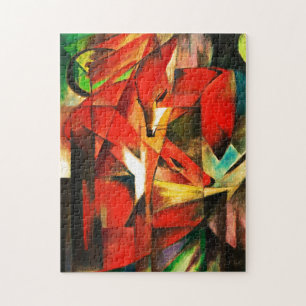 Puzzle Franz Marc Les Renards Red Fox Art Moderne Peintur