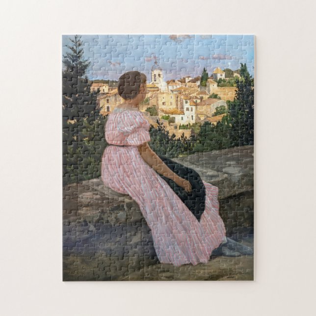 Puzzle Frederic Bazille - La robe rose (Vertical)