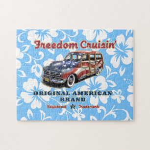 Puzzle Freedom Crusin' Hawaiian Woody Design