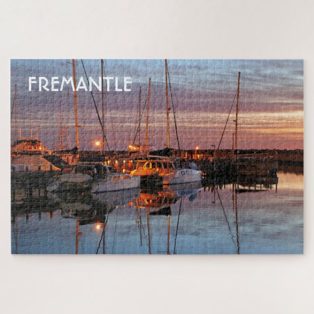 Puzzle Fremantle : Yachts le soir, Australie (Horizontal)