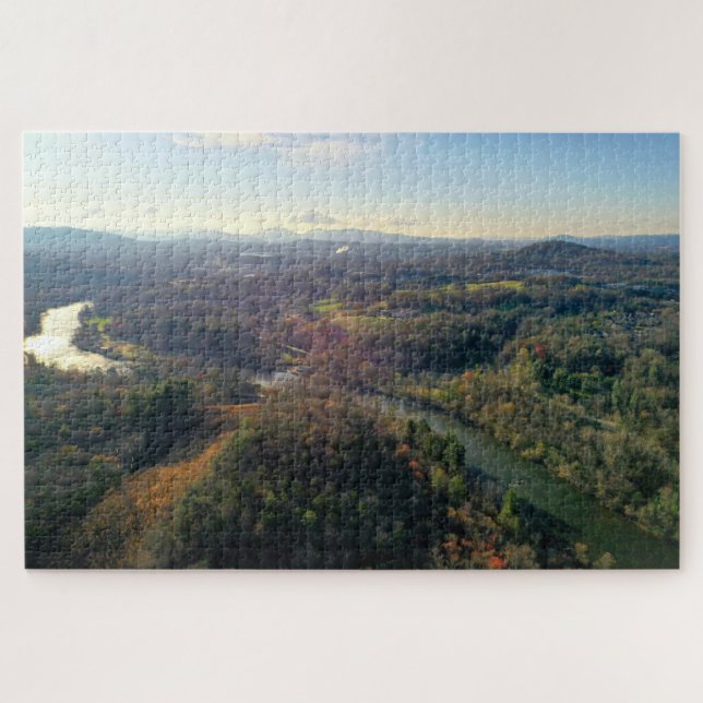 Puzzle French Broad River, Asheville, Caroline du Nord (Horizontal)