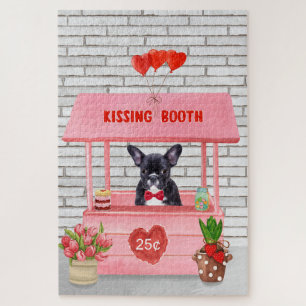 Puzzle French Bulldog Valentine's Day Kissing Booth