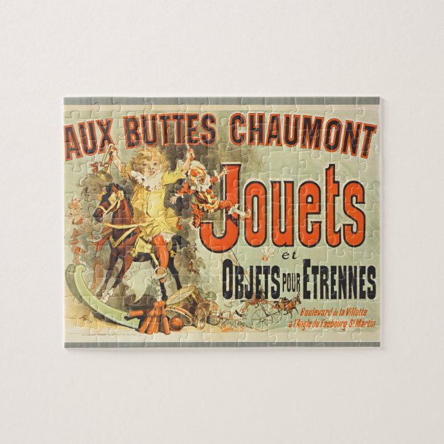 Puzzle French Toy Joets Amis Poster vintage (Horizontal)
