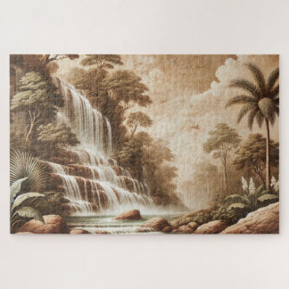 PUZZLE "FRESCO WATERFALL" JIGSAW PUZZLE– LANDSCAPE SERIES
