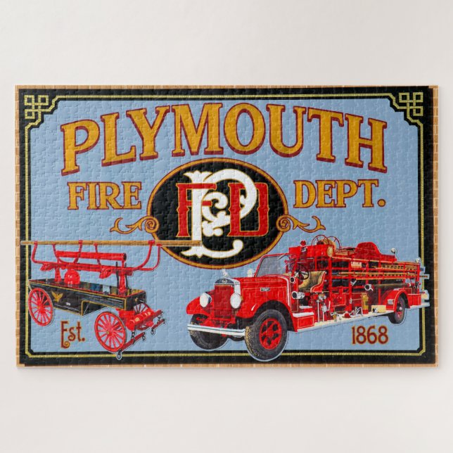 Puzzle Fresque historique pour camion à feu - 20x30 Jigsa (Horizontal)