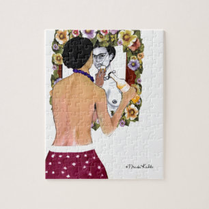 Puzzle Frida Kahlo en el Espejo Portrait