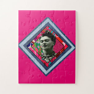 Puzzle Frida Kahlo Retro Denim Diamond