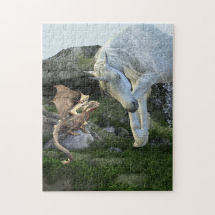 Puzzle Friends Unicorn et Baby Dragon Fairy Tail