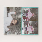 Frontière de vert bleu de collage de coutume/3