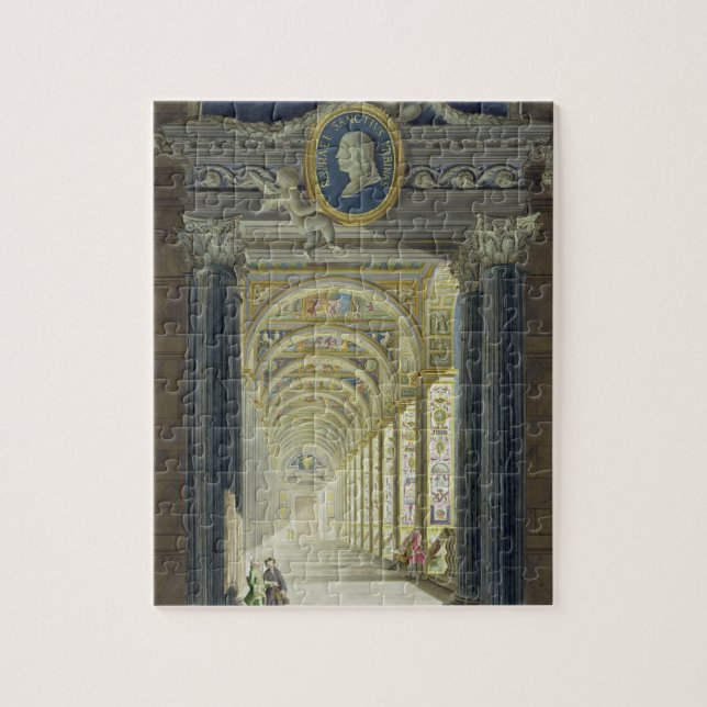 Puzzle Frontispice avec un portrait de médaillon de (Vertical)