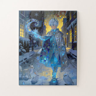 Puzzle Frostmaker of a Moonlit Street – A Winter Portrait