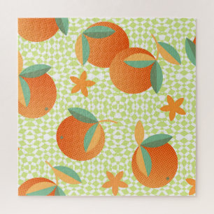 Puzzle Fruit orange exotique : Vintage tropical.