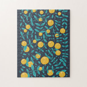 Puzzle Fruit vintage orange