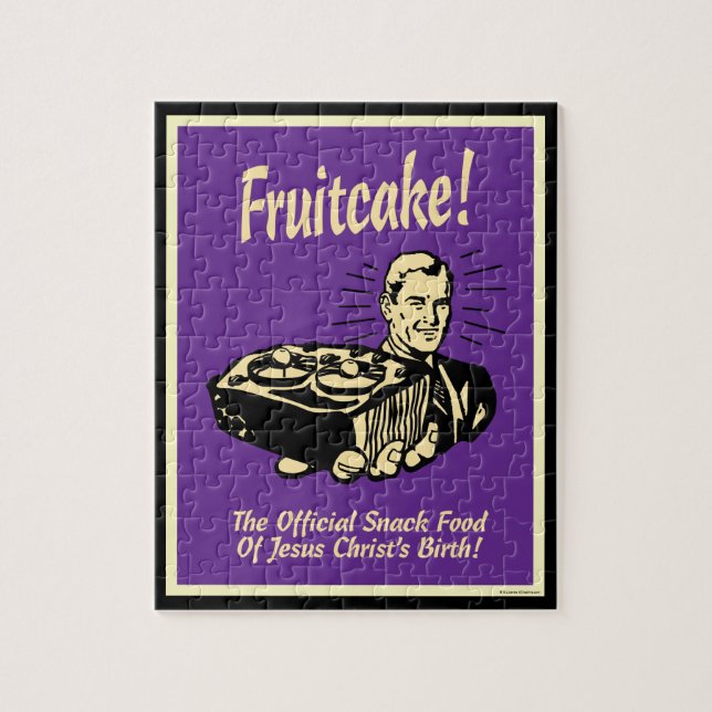 Puzzle Fruitcake ! Nourriture Snack de la naissance de Jé (Vertical)