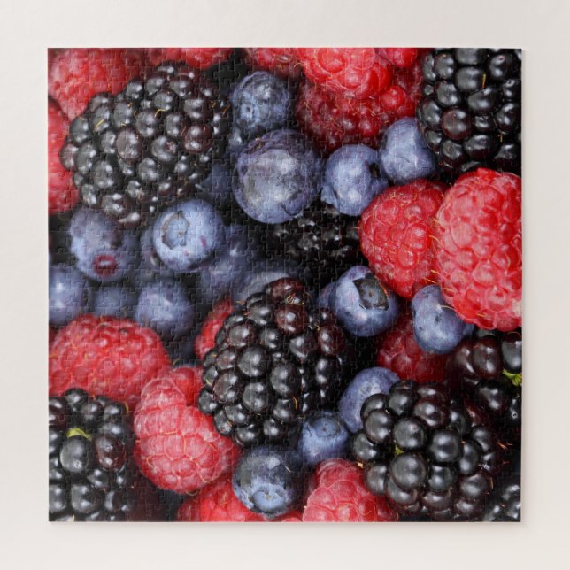 Puzzle Fruits de fruits de baies juteux et mûrs Medley (Vertical)