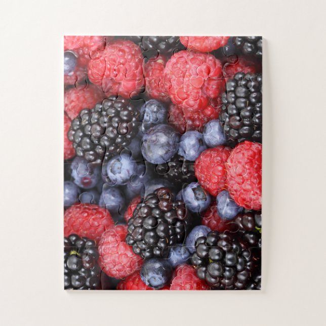 Puzzle Fruits de fruits de baies juteux et mûrs Medley (Vertical)