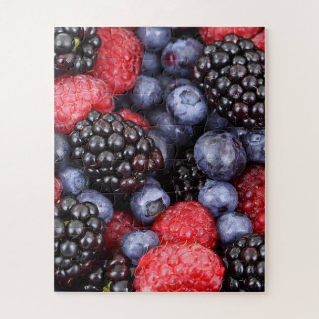 Puzzle Fruits de fruits de baies juteux et mûrs Medley (Vertical)