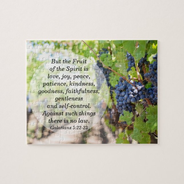 Puzzle Fruits de l'Esprit Galates 5:22-23 (Horizontal)