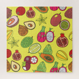 Puzzle Fruits exotiques tropicaux Motif à main