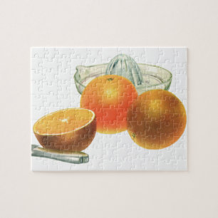 Puzzle Fruits vintages, Oranges Ripe Jus Petit-déjeuner