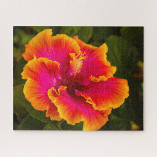 Puzzle Fuchsia hawaïenne et Hibiscus orangés de Kauai
