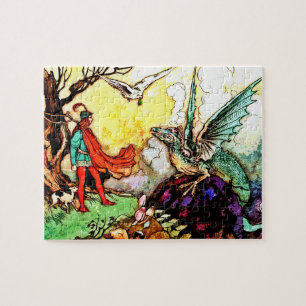 Puzzle Fun Fairytale Dragon Enfants Paysage Pittoresque