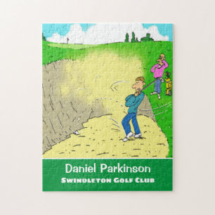 Puzzle Fun Gift for a Golfer Golf Player Stuck in Bunker