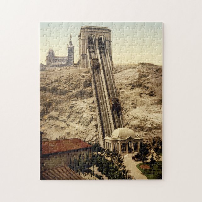 Puzzle Funiculaire Notre Dame de la Garde Marseille Franc (Vertical)