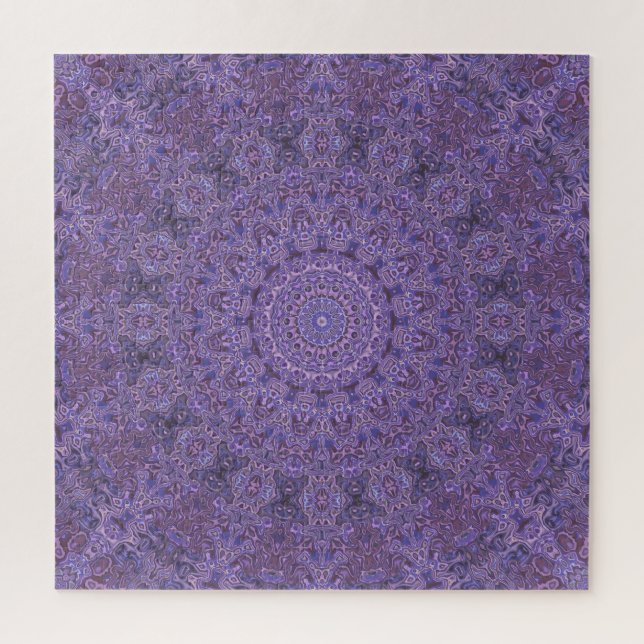 Puzzle Funky rose et violet Mandala (Vertical)